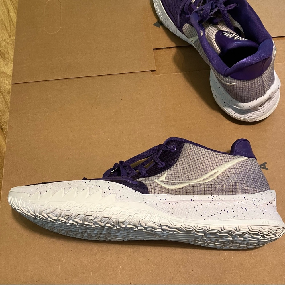 Nike Kyrie Low 4 TB Promo Field Purple/White DM5041-500 Men’s Size 15 No Insole - Picture 6 of 9
